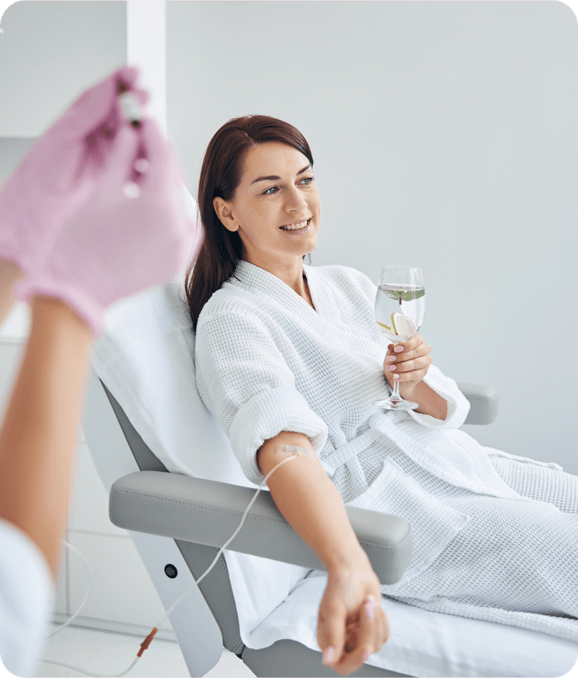 Receive your IV drip comfortably at home — stay hydrated, energized, and well without stepping out.